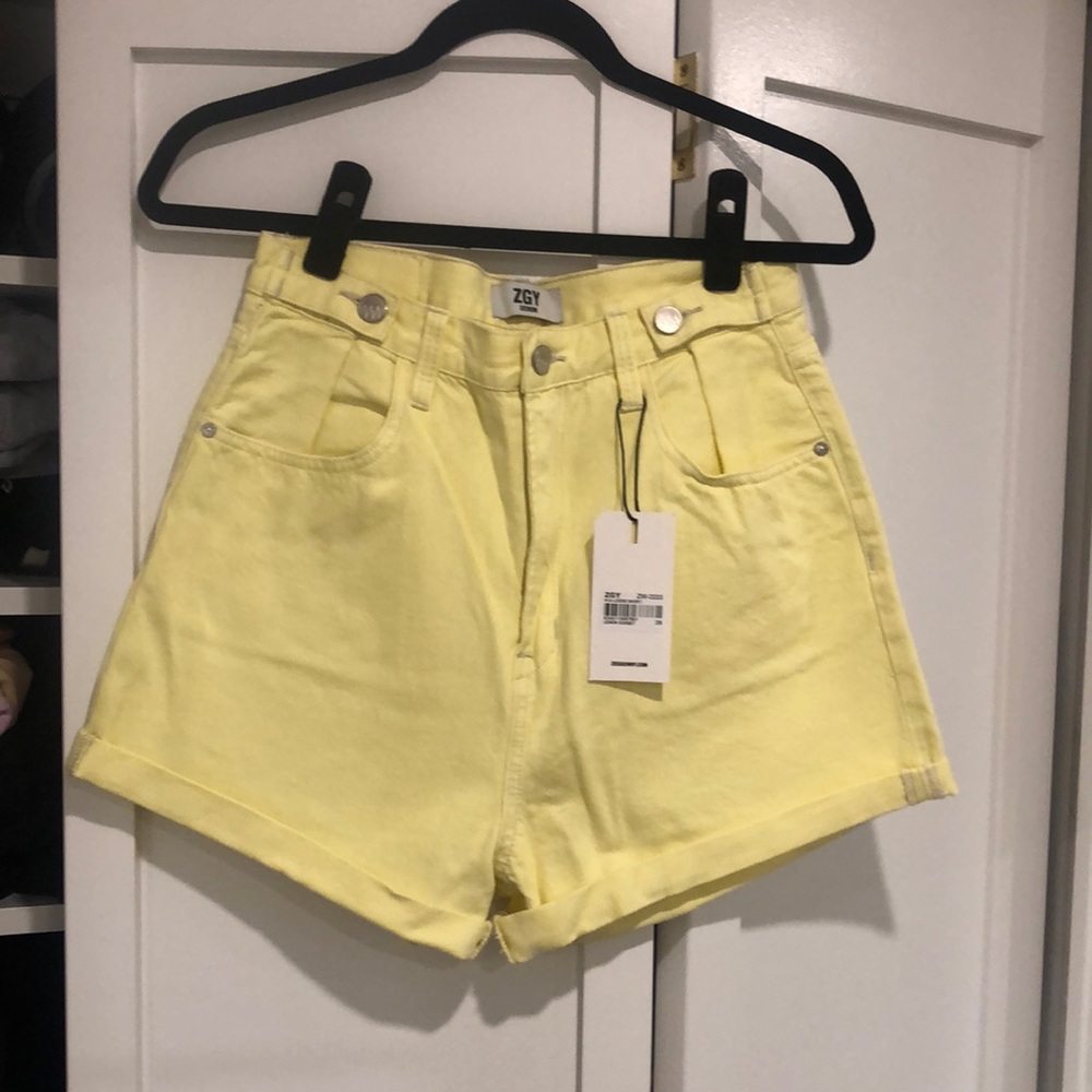 Bright Yellow shorts from Dolls Kill NEVER WORN